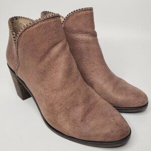 Lucky Brand Pincah 2 Studded Edge Distressed Leather Booties 7